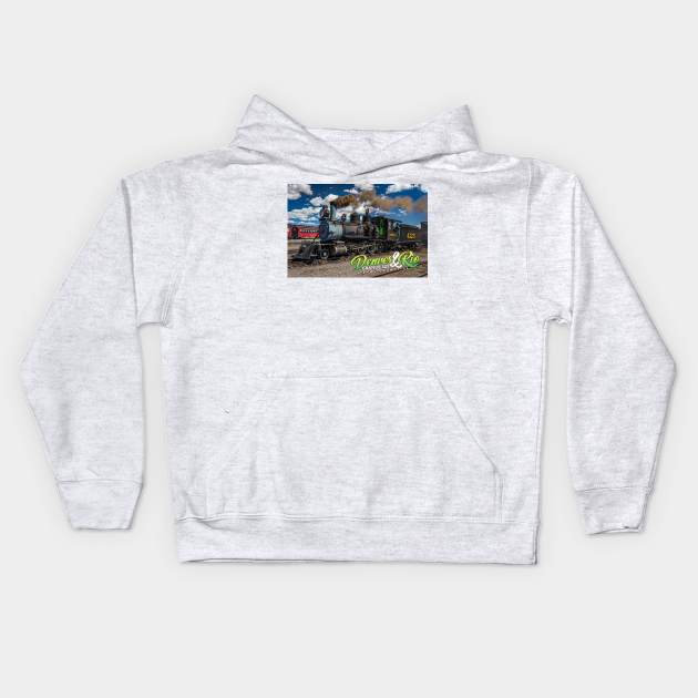 Denver and Rio Grande 425 Steam Locomotive at Antonito Colorado Kids Hoodie by Gestalt Imagery